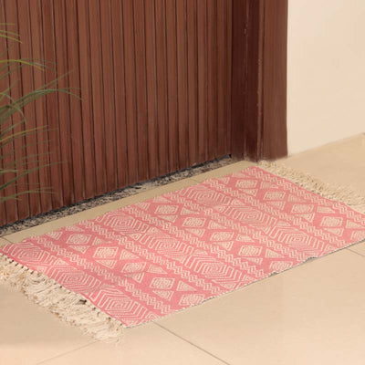 Pink Accent Floor Mat | 34 x 21 inches