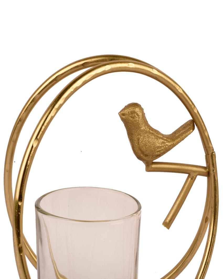 Bird with A Ring Candle Holder | 6 x 4 inches