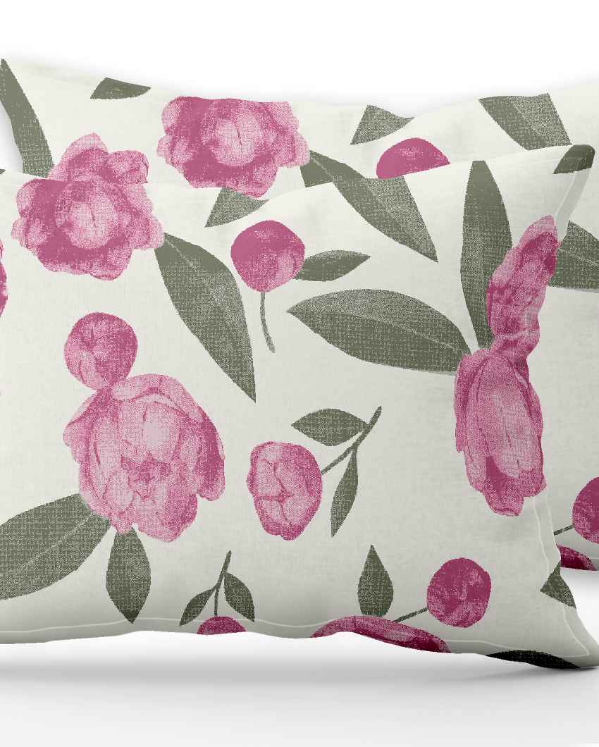 Napdrape Pink Cotton Super King Bed Sheet With Pillow Covers | Pack of 3