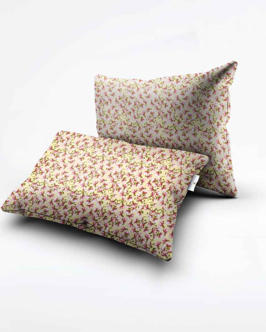 Cloudframe Ketchup Cotton Super King Bed Sheet With Pillow Covers | Pack of 3