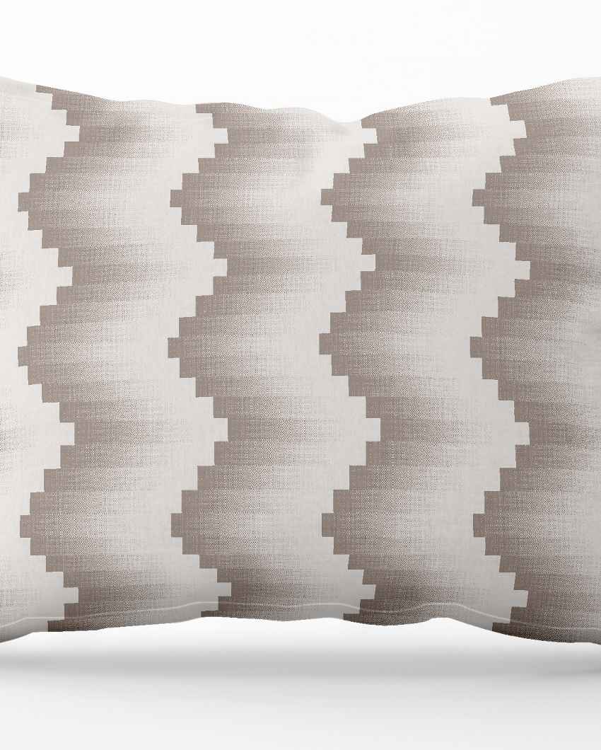 Cottonpair Beige Cotton Single Bed Sheet With Pillow Cover | Pack of 2