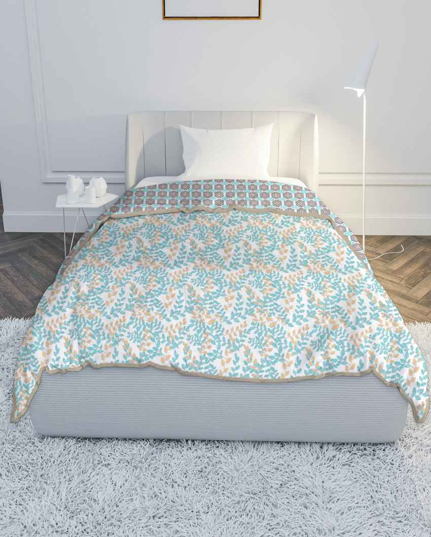 Cradlewrap Blue Pure Cotton Single Bed Dohar | 60 x 88 inches