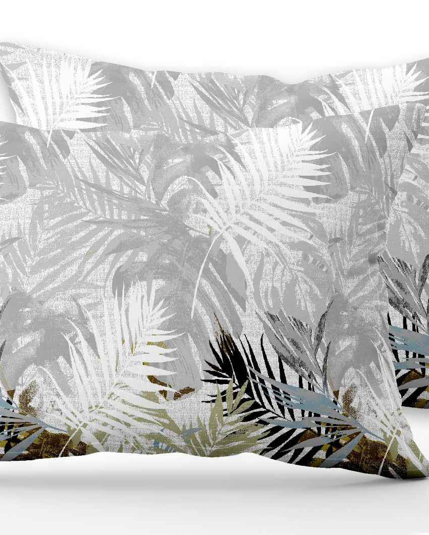 Cottonhaven Earthy Cotton Combed Yarn King Bed Sheet With Pillow Covers | Pack of 3