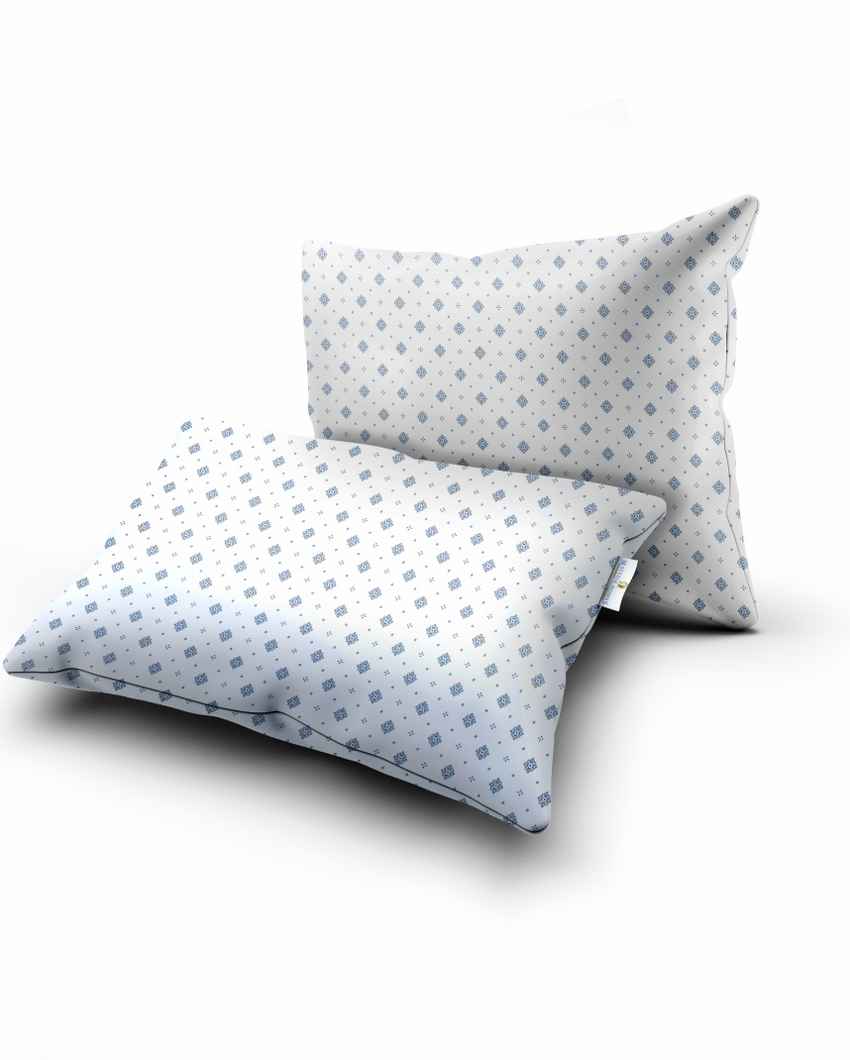 Nightglow Blue Polycotton Super King Bed Sheet With Pillow Covers | Pack of 3
