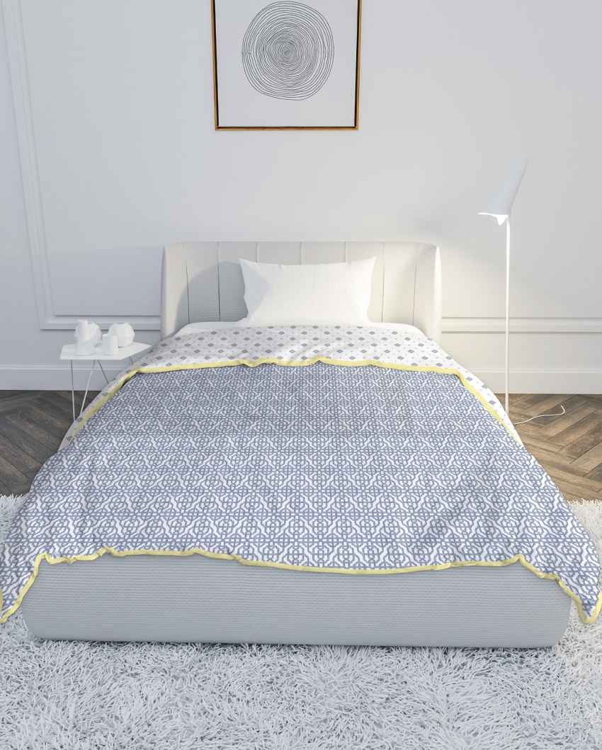 Velvetnest Blue Cotton Single Bed Dohars | Set of 2 | 61 x 88 inches