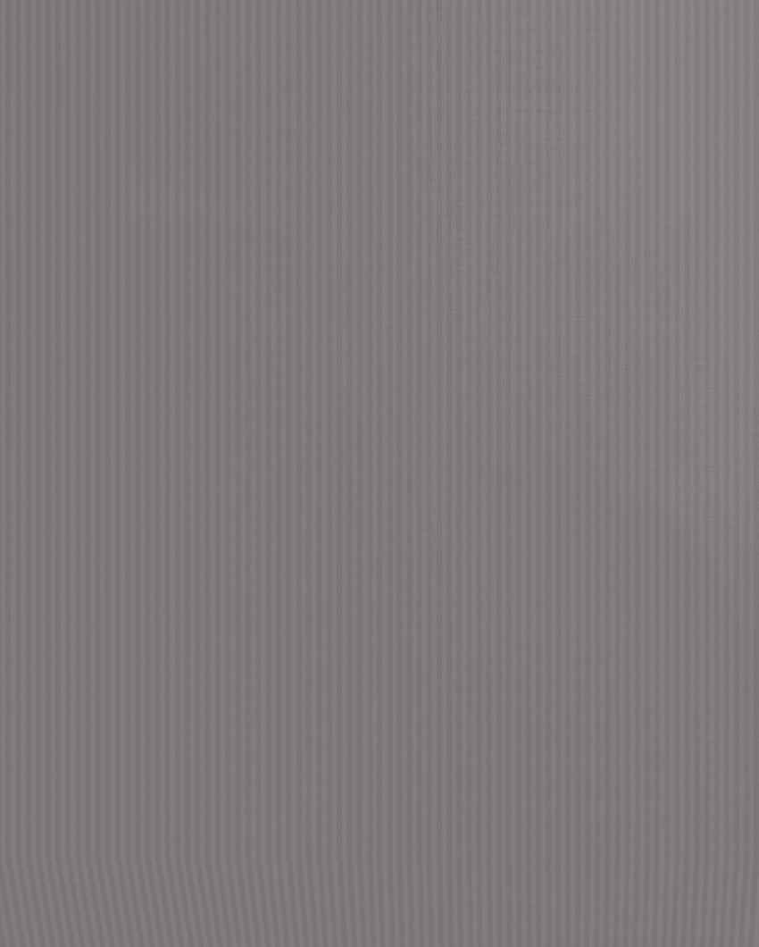 Calmcotton Gray Cotton Satin Queen Bed Sheet With Pillow Covers | Pack of 3