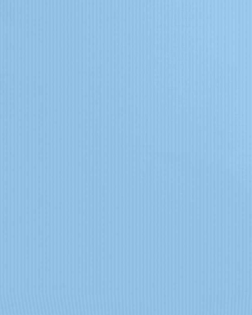Tuckfield Pearl Blue Cotton Satin Super King Bed Sheet With Pillow Covers | Pack of 3