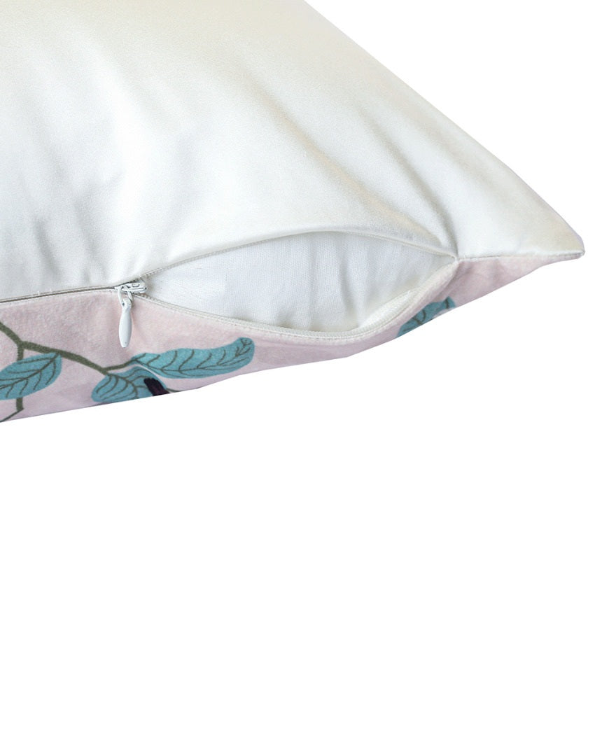 Mallika Printed Velvet Cushion Covers | 16 x 16 inches