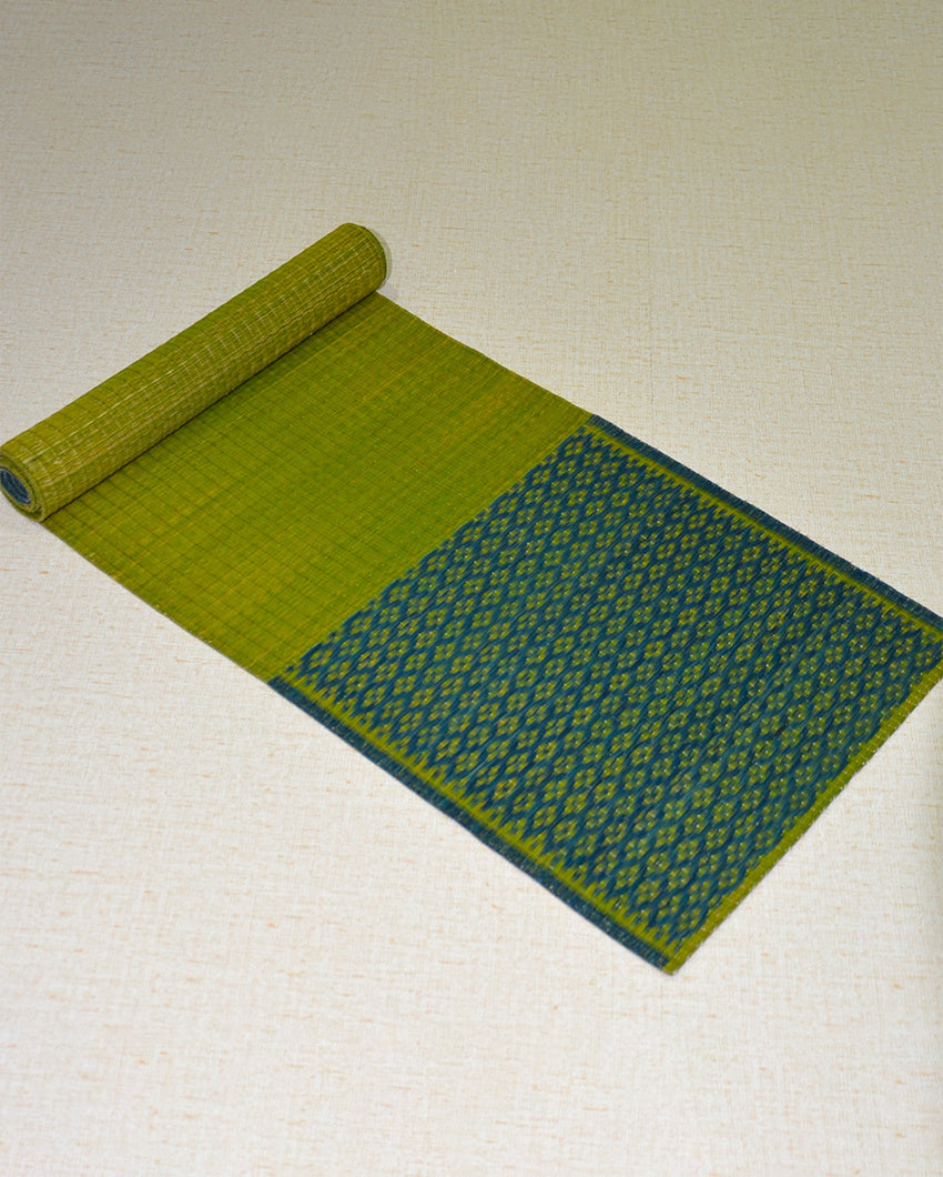 Artisan Masland Green Blue Table Runner | 60 x 12 inches