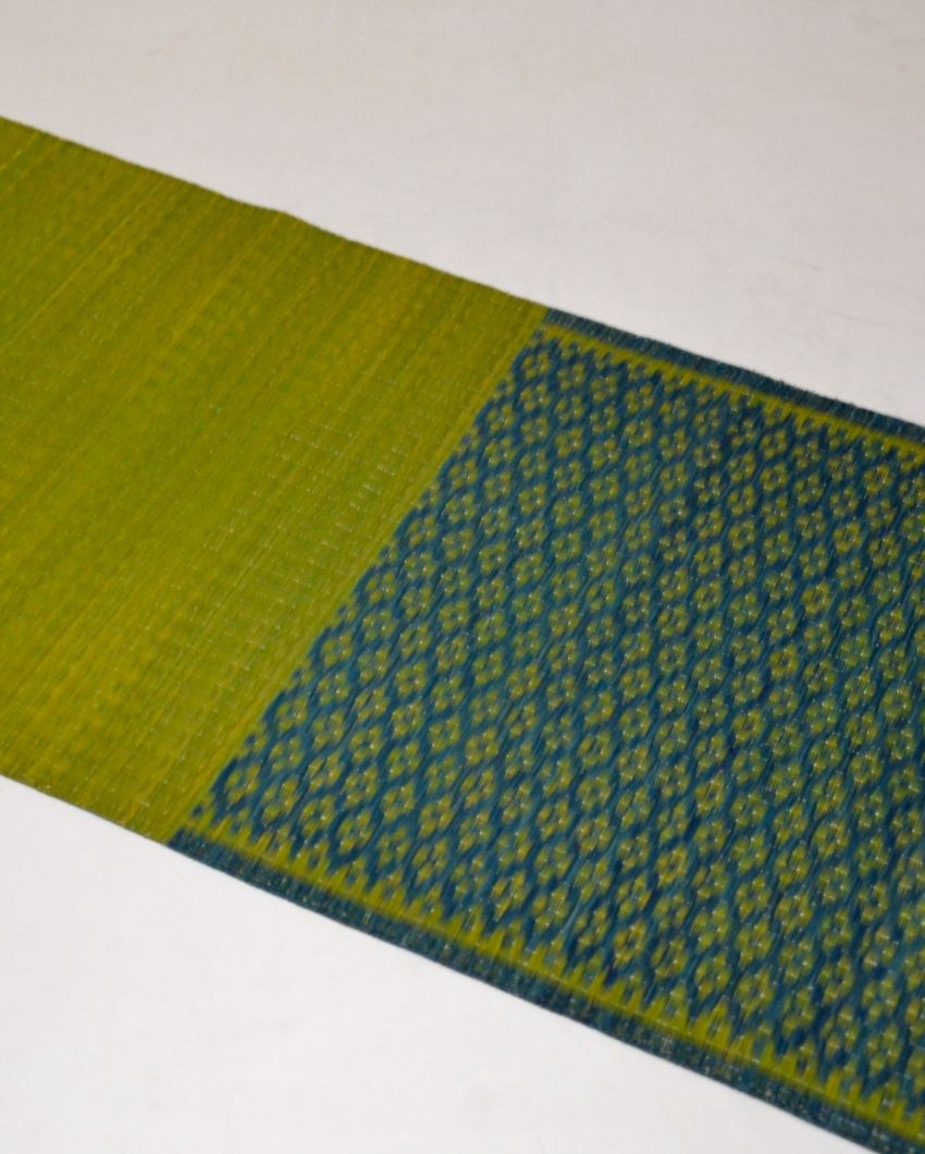 Artisan Masland Green Blue Table Runner | 60 x 12 inches