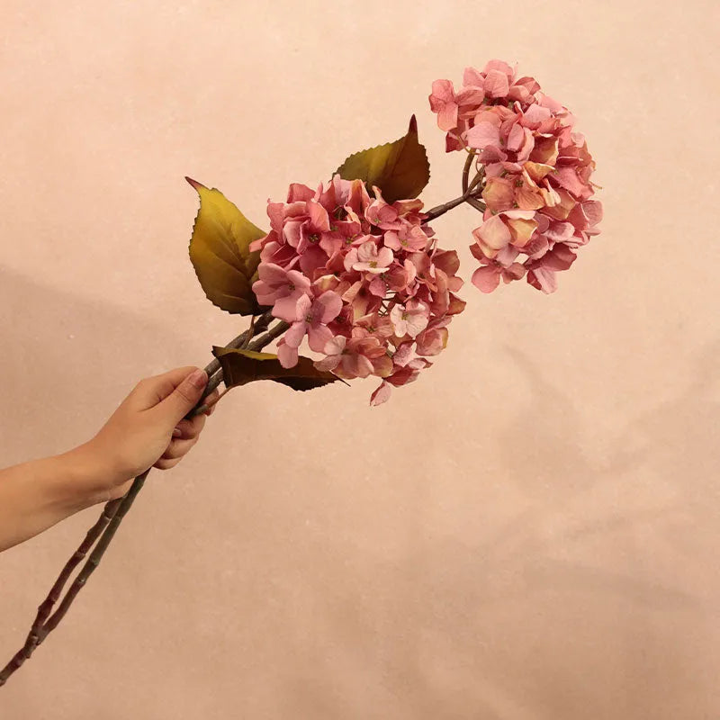 Artificial Hydrangea Flower Sticks | Set of 2