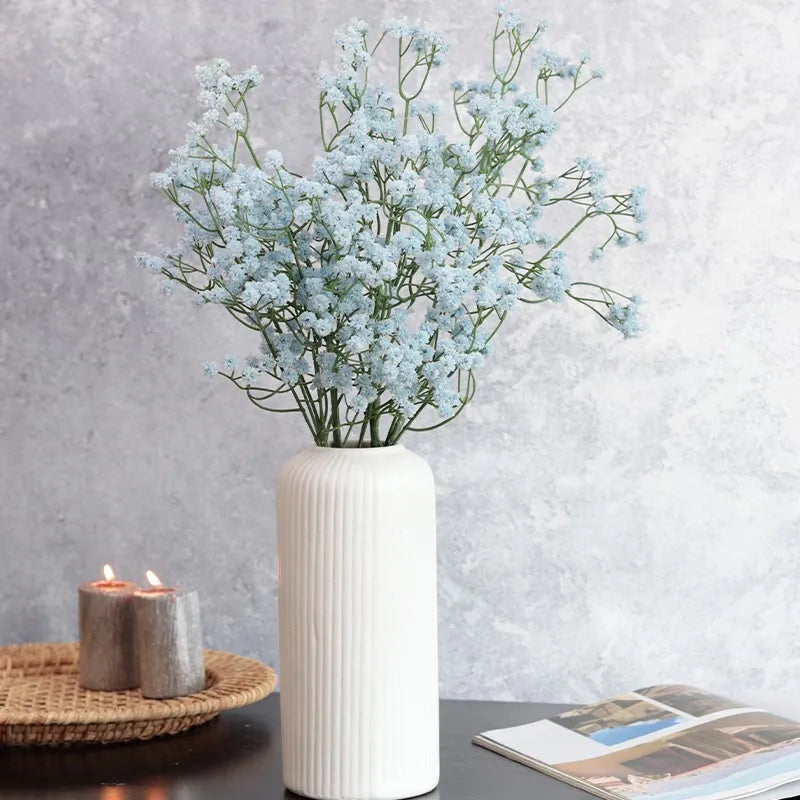Artificial Baby's Breath Sticks | Set of 6 Blue