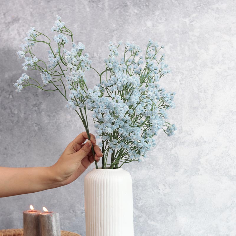 Artificial Baby's Breath Sticks | Set of 6 Blue