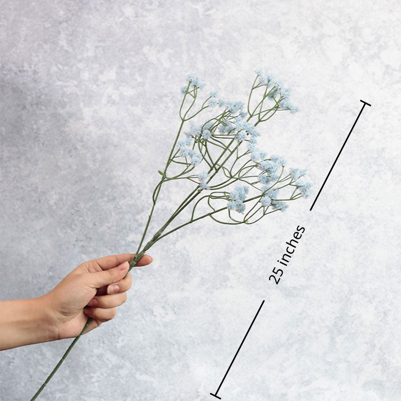Artificial Baby's Breath Sticks | Set of 6 Blue