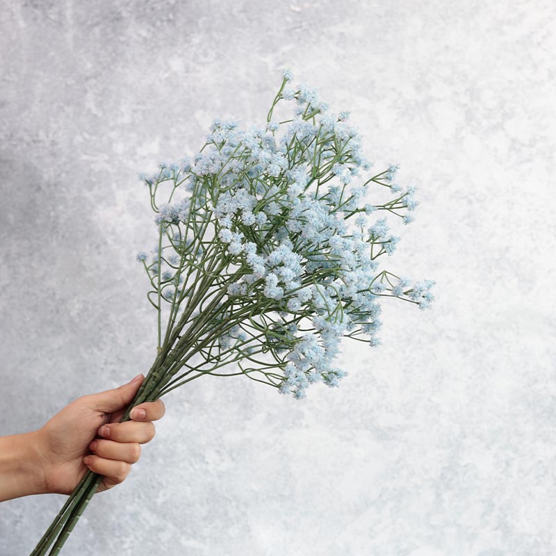 Artificial Baby's Breath Sticks | Set of 6 Blue