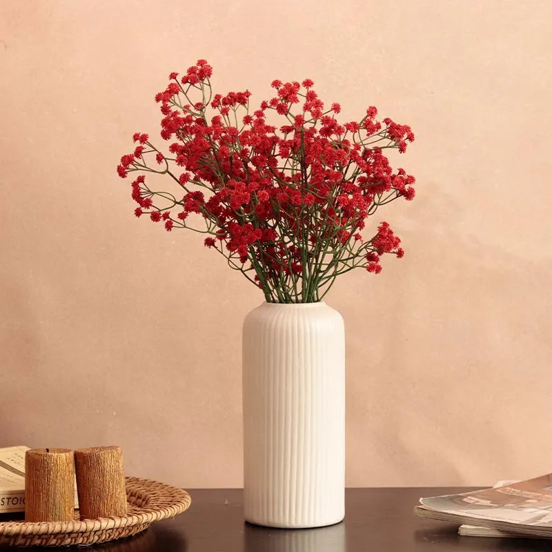 Artificial Baby's Breath Sticks | Set of 6 Red