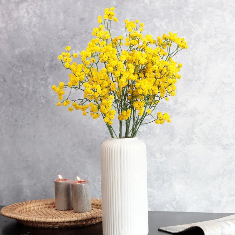 Artificial Baby's Breath Sticks | Set of 6 Yellow