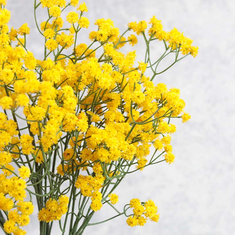 Artificial Baby's Breath Sticks | Set of 6 Yellow