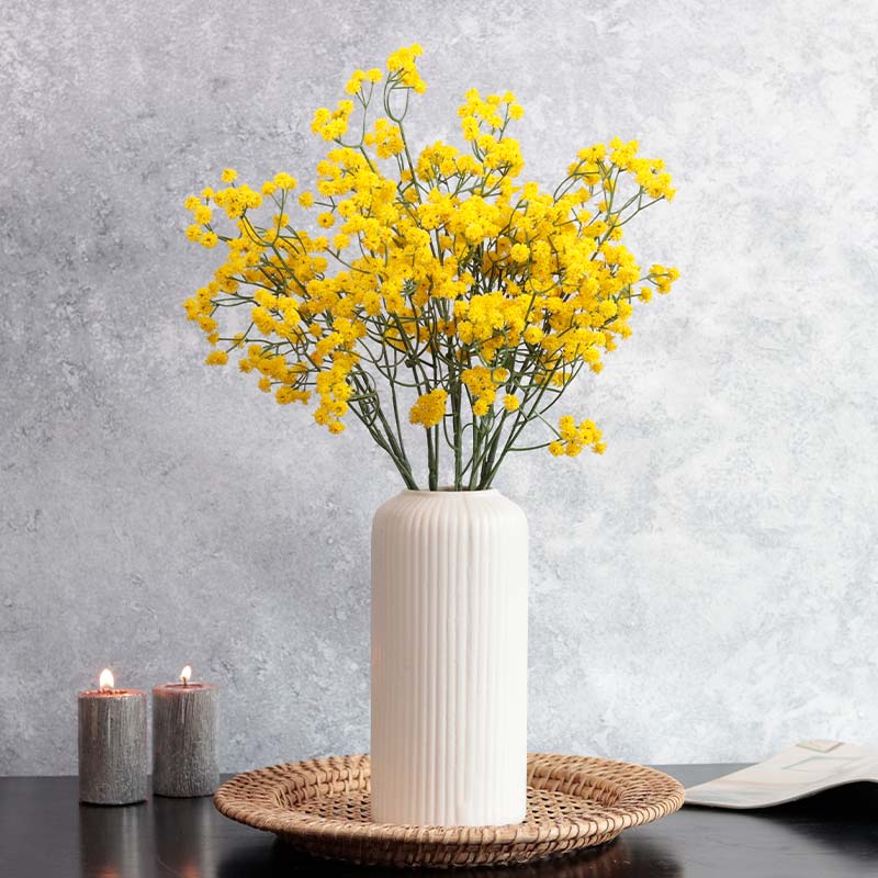 Artificial Baby's Breath Sticks | Set of 6 Yellow