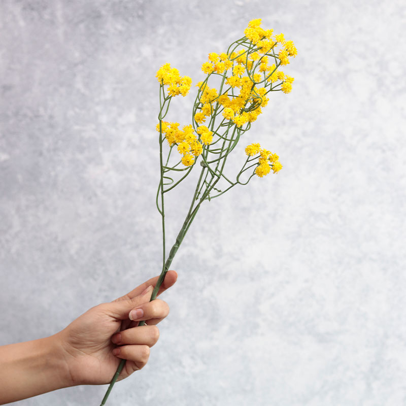 Artificial Baby's Breath Sticks | Set of 6 Yellow