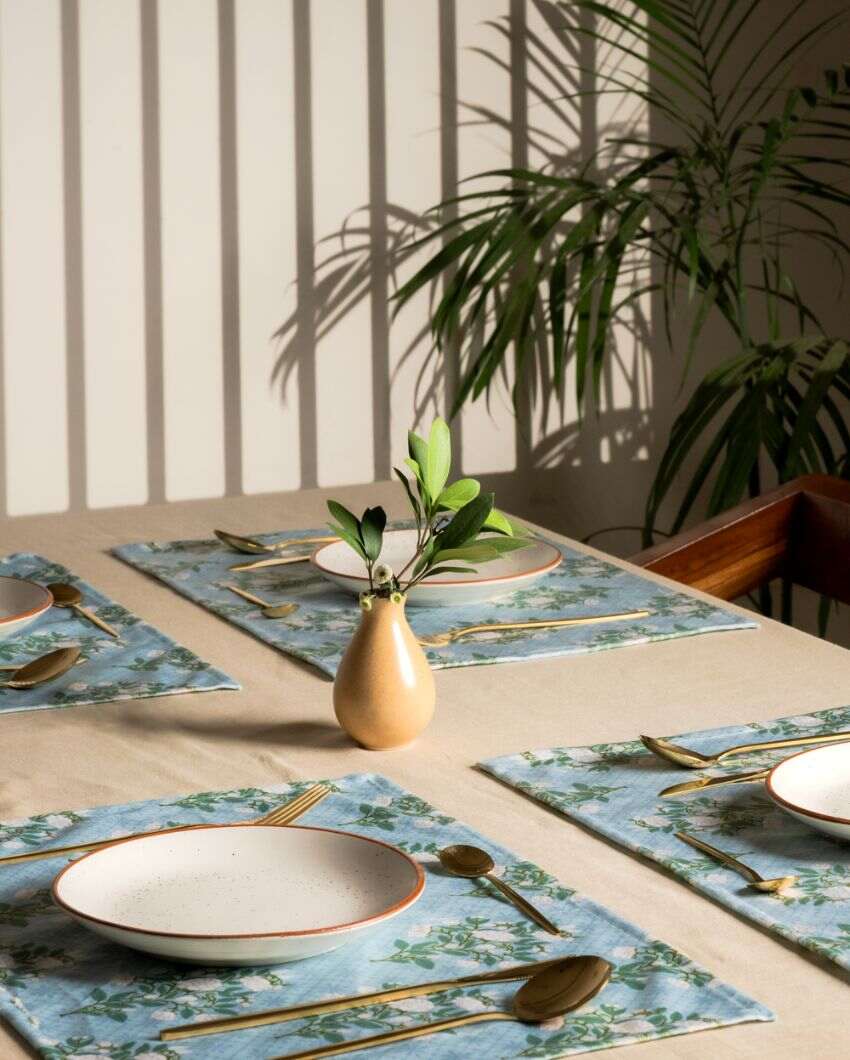 Maalti Printed Velvet Placemats | 13 x 19 inches