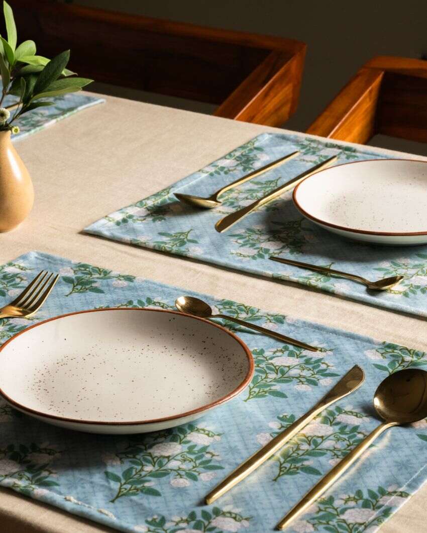 Maalti Printed Velvet Placemats | 13 x 19 inches