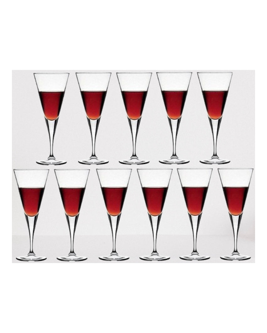 Elegant Long Stem Wine Goblets Classic Style | 150ml | 4 x 7 inches