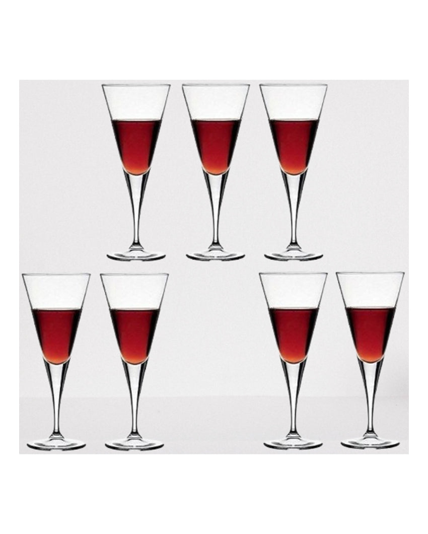 Elegant Long Stem Wine Goblets Classic Style | 150ml | 4 x 7 inches