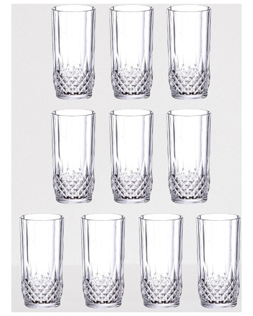 Classic Tumbler Clear Glass Water & Juice Glasses | 200ML | 3 x 5 inches