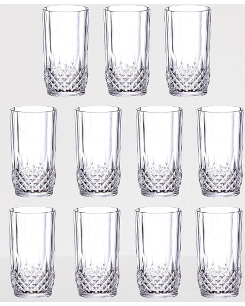 Classic Tumbler Clear Glass Water & Juice Glasses | 200ML | 3 x 5 inches