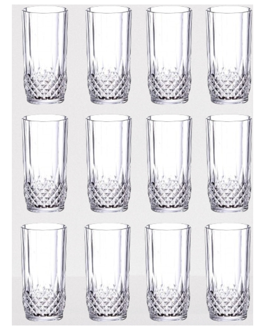 Classic Tumbler Clear Glass Water & Juice Glasses | 200ML | 3 x 5 inches