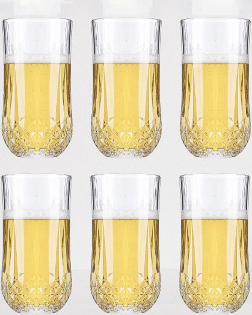 Classic Tumbler Clear Glass Water & Juice Glasses | 200ML | 3 x 5 inches