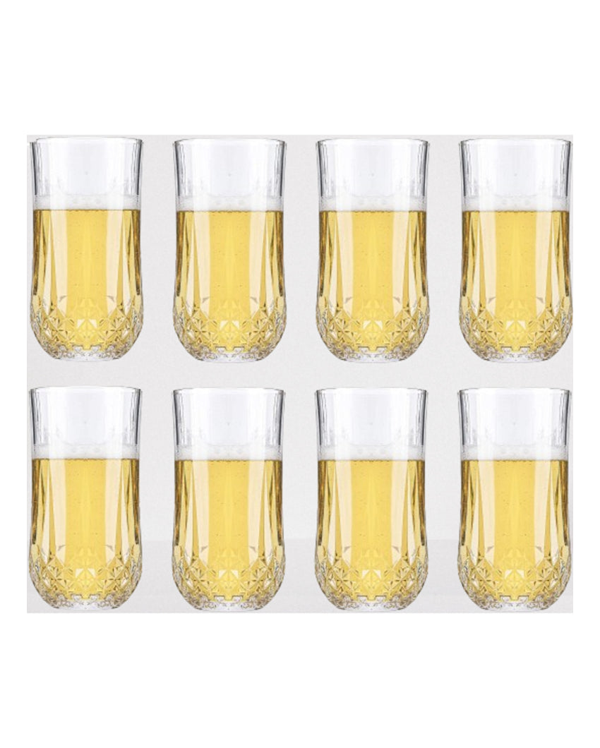 Classic Tumbler Clear Glass Water & Juice Glasses | 200ML | 3 x 5 inches