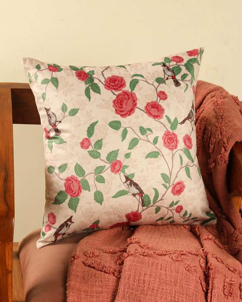 Paatal Printed Velvet Cushions | 16 x 16 inches