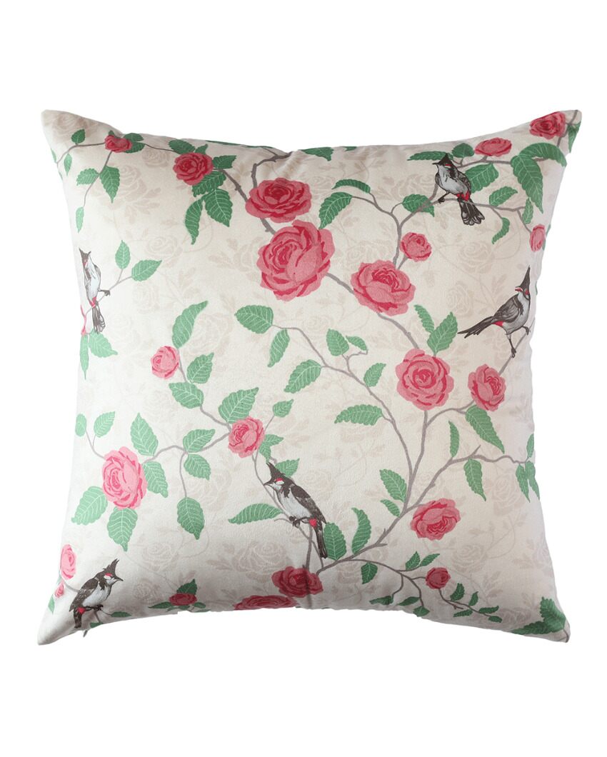 Paatal Printed Velvet Cushions | 16 x 16 inches