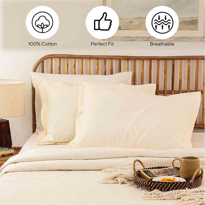 Off White Sesame Pillow Cover