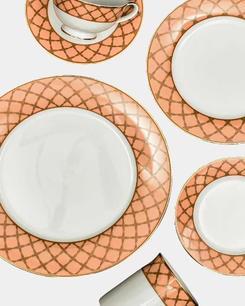 Angel Rope Porcelain Dinner Set | Set of 33