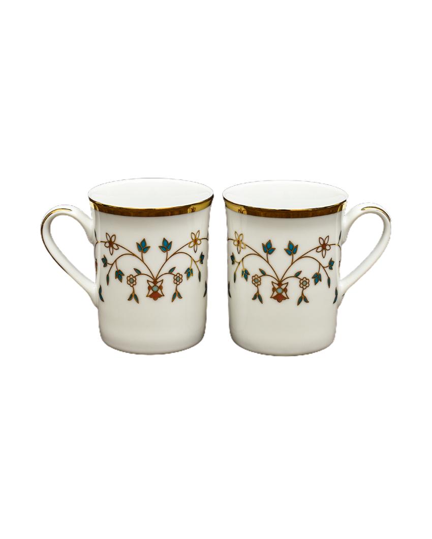 Mavi Classic Porcelain Mugs | Set of 6