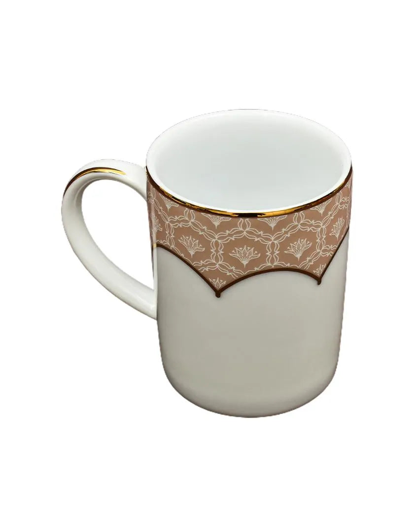 Peach Legacy Slim Porcelain Mugs | Set of 6