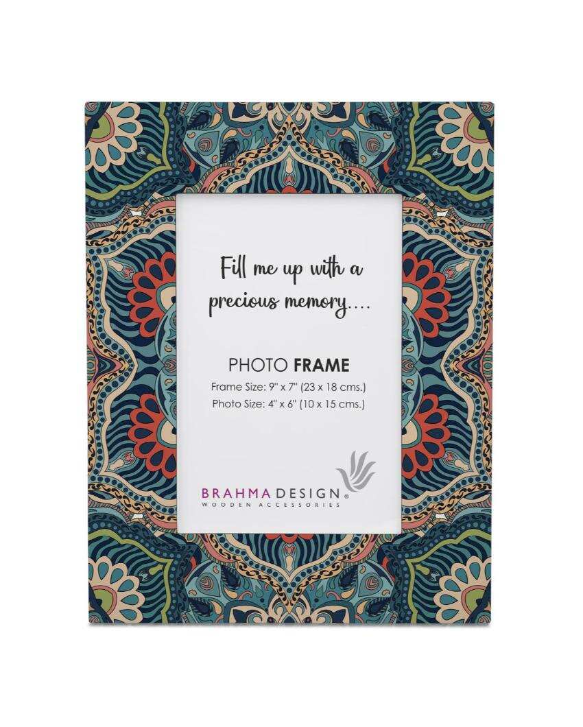 Exquisite Sheesha Design Multicolor Photo Frame | 9 x 7 inches