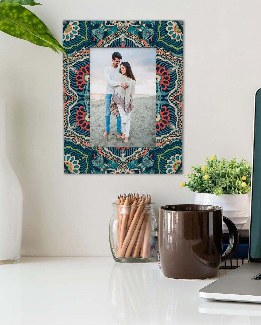 Exquisite Sheesha Design Multicolor Photo Frame | 9 x 7 inches
