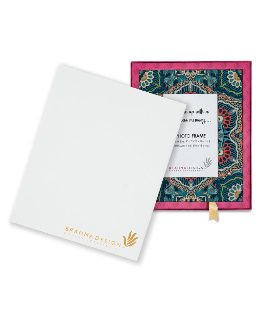 Exquisite Sheesha Design Multicolor Photo Frame | 9 x 7 inches