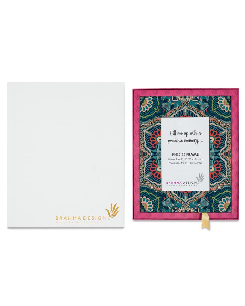 Exquisite Sheesha Design Multicolor Photo Frame | 9 x 7 inches
