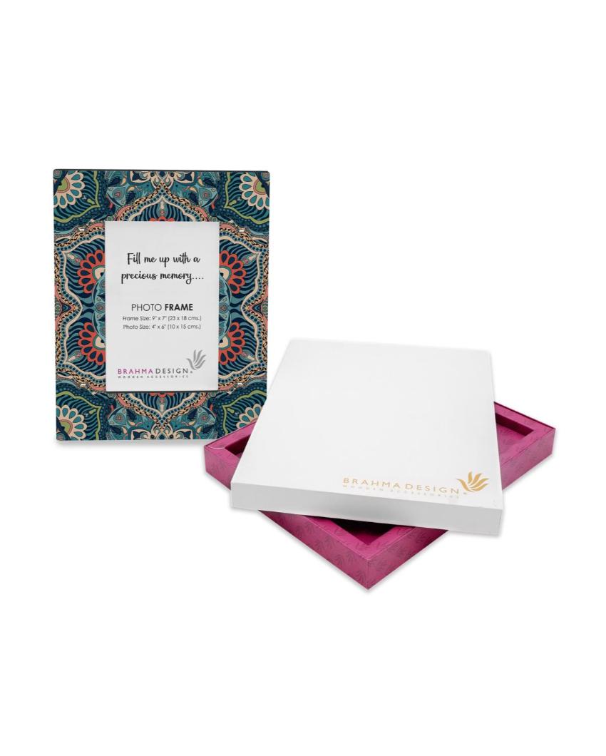 Exquisite Sheesha Design Multicolor Photo Frame | 9 x 7 inches