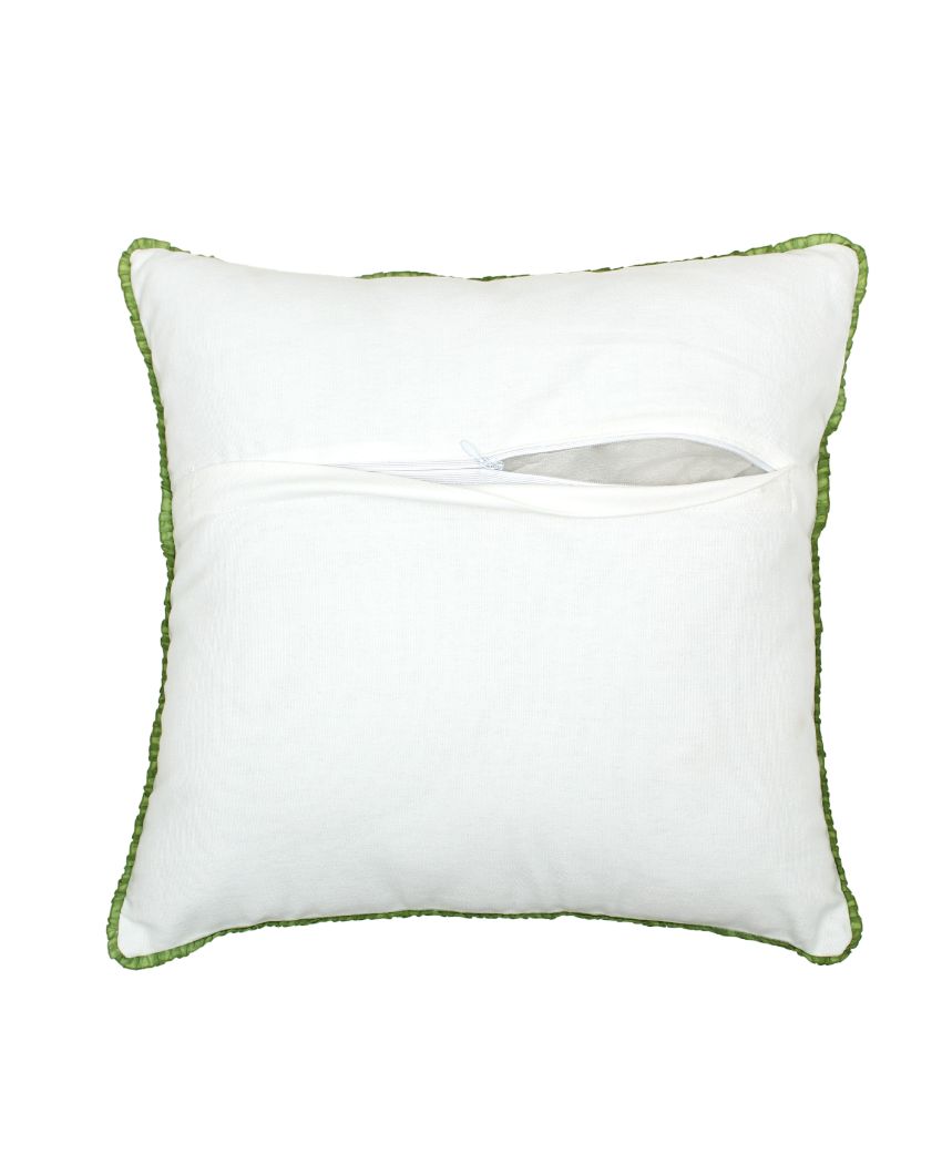 Attractive Phool Printed Cotton Cushion Covers | 16 x 16 inches