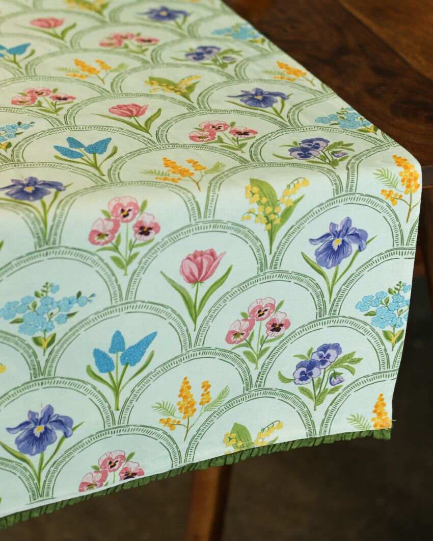 Blooming Phool cotton Table Runner | 13 x 59 inches