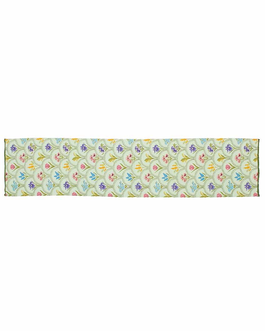 Blooming Phool cotton Table Runner | 13 x 59 inches