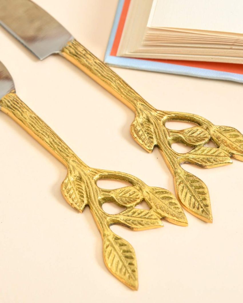 Sophisticated & Reliable Patram Cheese and Serving Knives | Pack of 4
