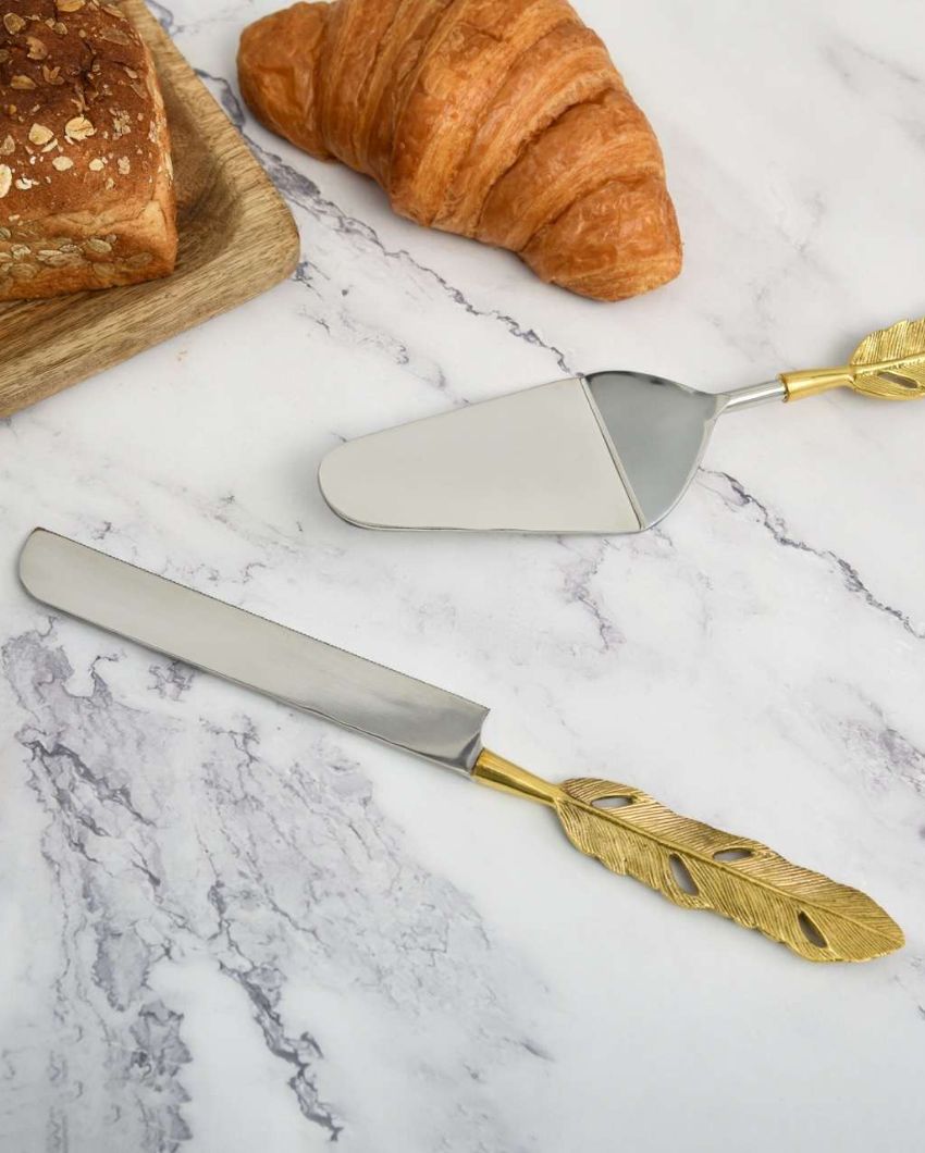 Exquisite Cake Server and Knife Set | Pack of 2