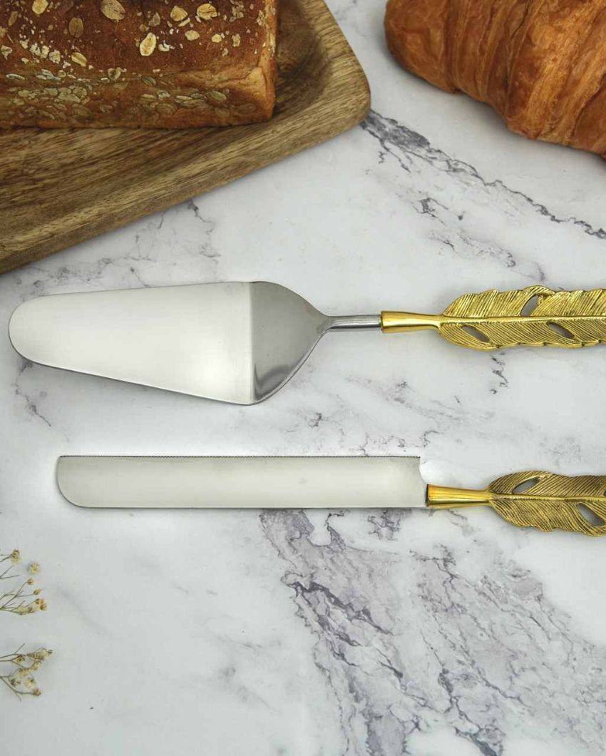 Exquisite Cake Server and Knife Set | Pack of 2
